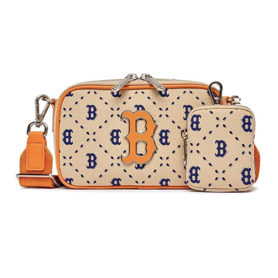 Túi Đeo Chéo MLB Diamond Monogram Jacquard Crossbody Bag - Kem - CODE :3ACRM013N-43SAL