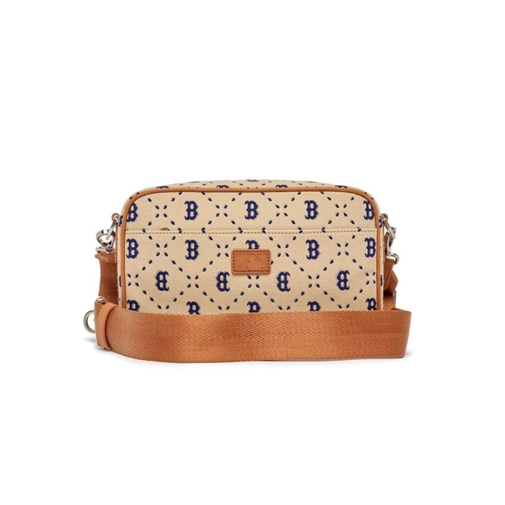 Túi Đeo Chéo MLB Diamond Monogram Jacquard Crossbody Bag - Kem - CODE :3ACRM013N-43SAL