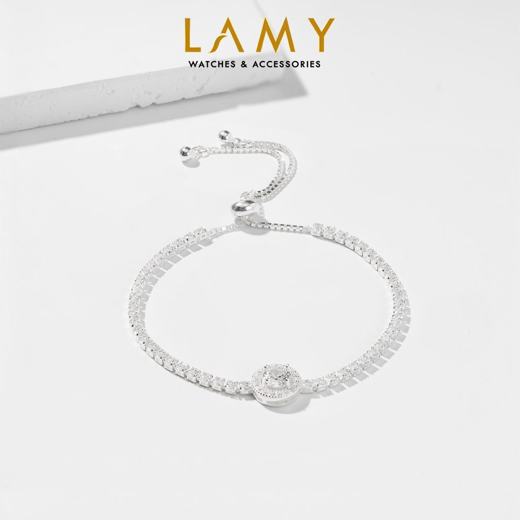 Lắc tay bạc CDE Sparkling Beads Bracelet Silver CDE2067SV