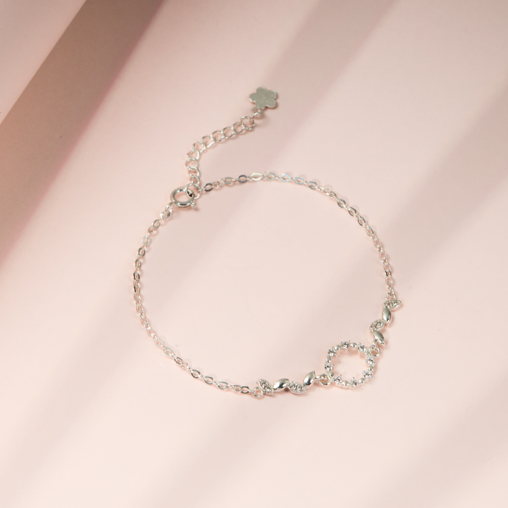 Lắc tay bạc CDE Huyền thoại biển xanh Sparkling Blue Sea Bracelet Silver CDE2068SV