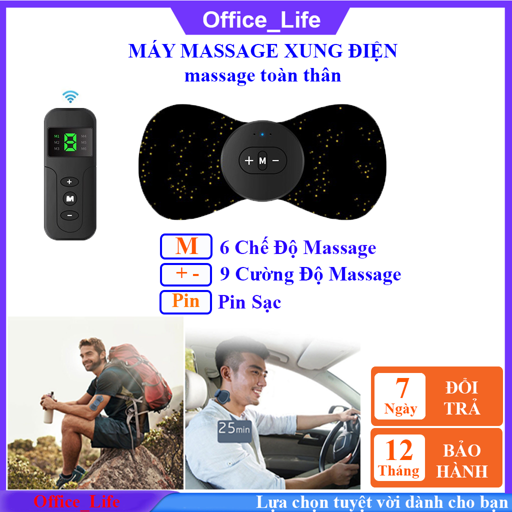 Máy massage toàn thân công nghệ Nhật Bản, massage xung điện