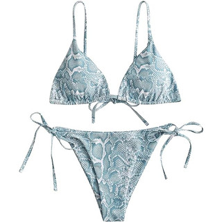 Bikini đi biển tam giác 2 mảnh hoạ tiết beo