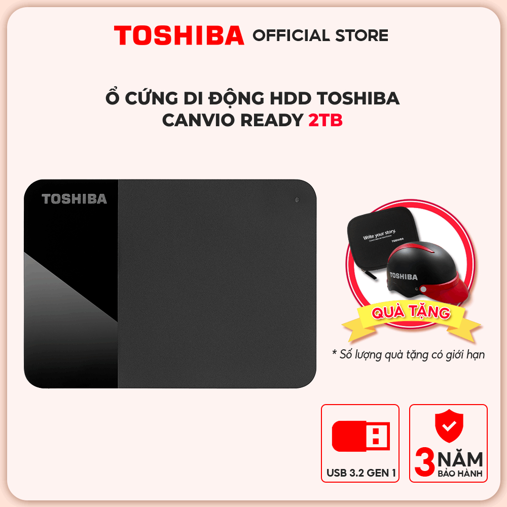 Ổ cứng di động HDD Toshiba Canvio Ready 1TB I 2TB I 4TB chính hãng