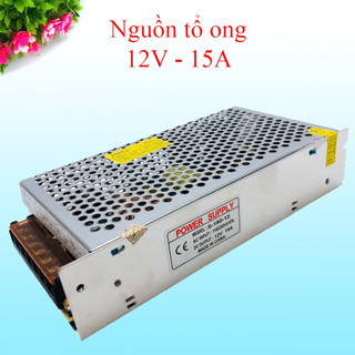 Nguồn tổ ong, nguồn 12v 15a dùng cho camera, led, các thiết bị dùng điện 12v