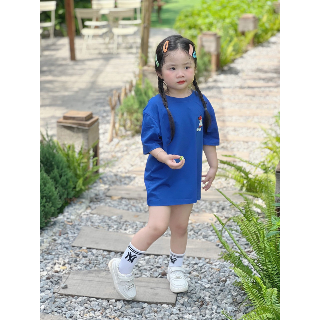 Áo thun mickey mũ đủ iconic cho bé và mẹ , áo phông trẻ em mặc nhóm cotton , Kid_genz
