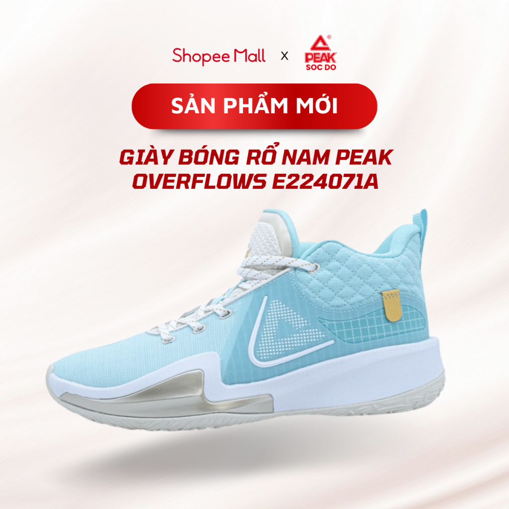 Giày bóng rổ nam PEAK Sóc Đỏ Overflows E224071A