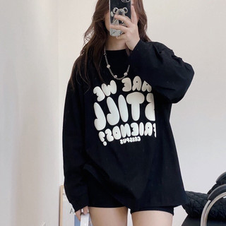 Áo phông giấy dài tay from rộng, áo phông phối sọc tay - titto closet