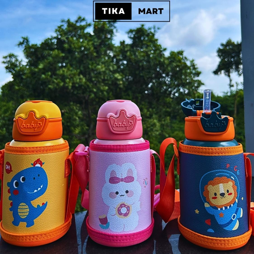 Bình nước giữ nhiệt cho bé đi học INOX 316 dung tích 500ml