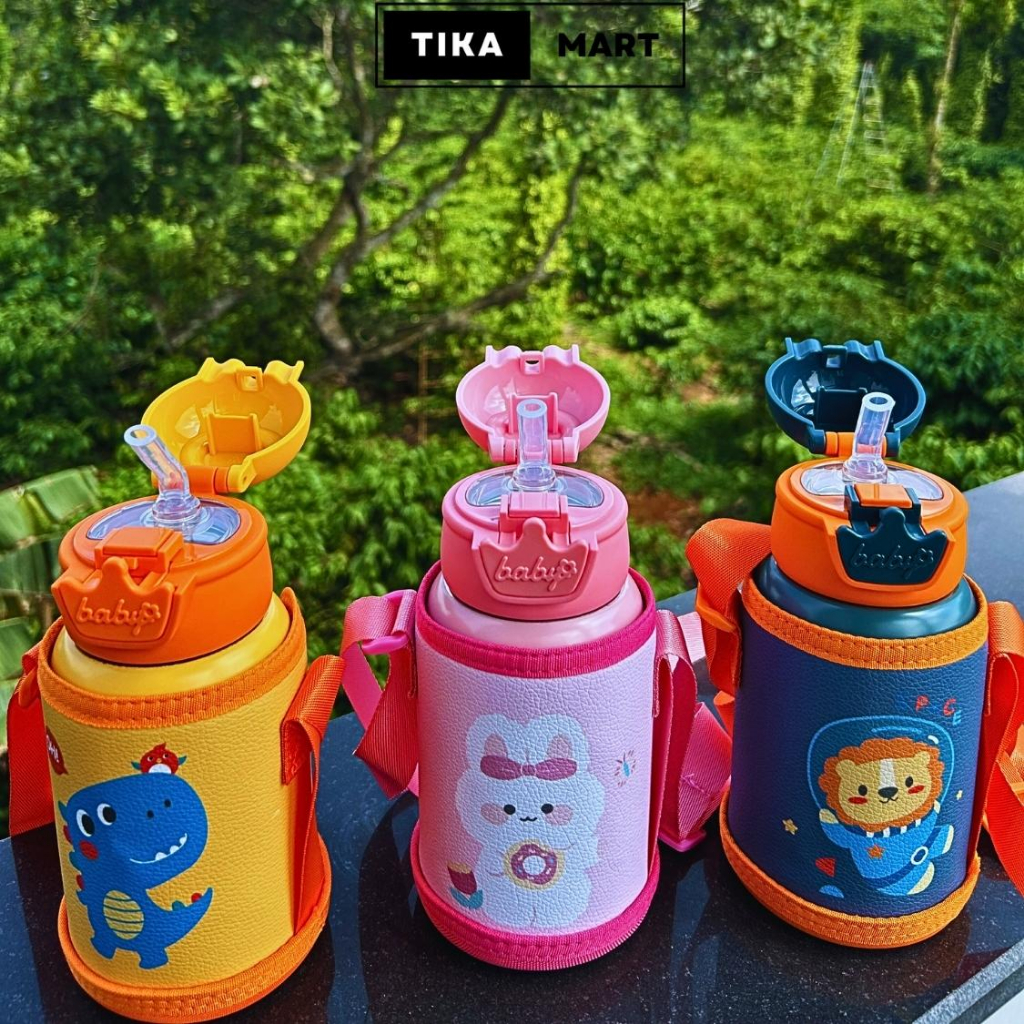 Bình nước giữ nhiệt cho bé đi học INOX 316 dung tích 500ml