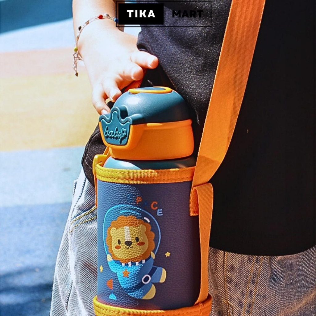 Bình nước giữ nhiệt cho bé đi học INOX 316 dung tích 500ml