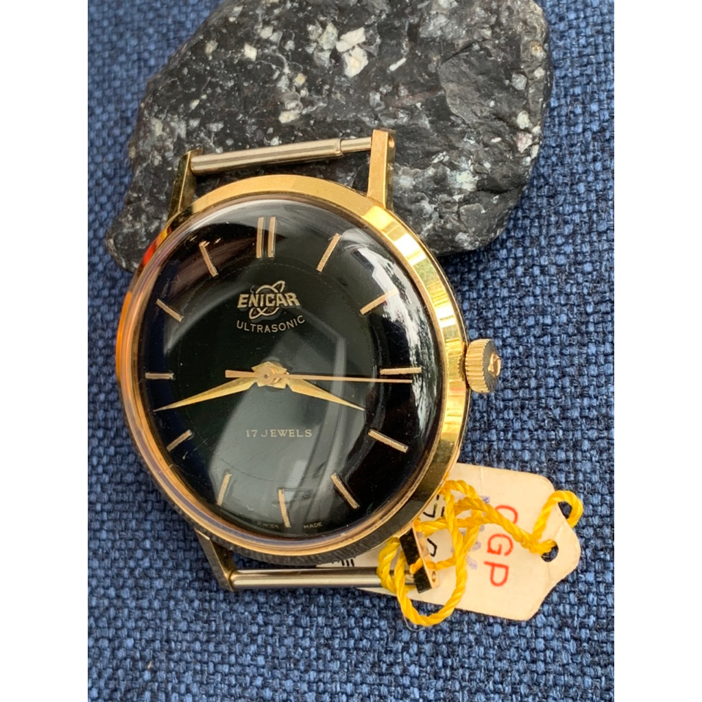 Đồng hồ nam Enicar cơ cót, 17 jewels của Thụy