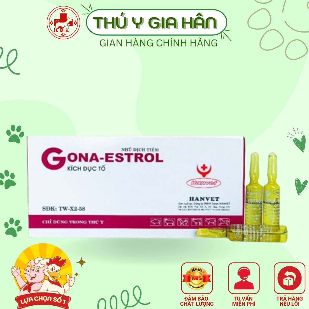 1 ống Gona estrol  dùng cho chó mèo lợn