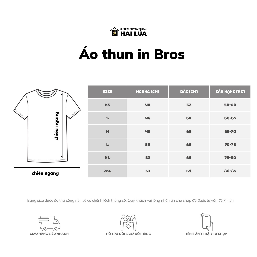 Áo thun in hình cổ tròn tay ngắn chất liệu thun cotton thoáng mát có size từ 50kg-85kg