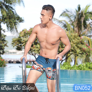 Quần bơi nam, quần bơi bé trai phom rộng rãi thoải mái, chất thun bơi lạnh 2 lớp dày mịn đẹp, có lớp lót thoáng | BN052