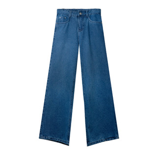 KIẾM LÀ MỐT OCEAN - quần jeans nam dài ống rộng màu xanh đậm