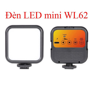 Đèn led mini wl62 hỗ trợ quay phim chụp ảnh cho điện thoại / máy ảnh dslr