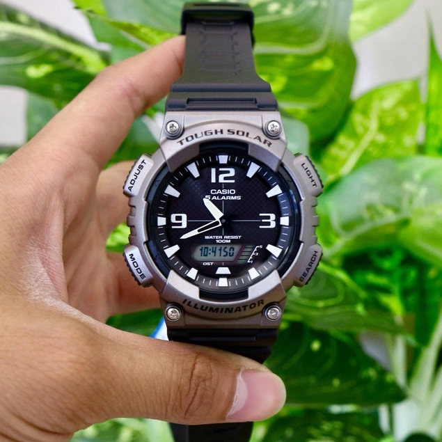 Đồng hồ Casio Tough Solar nam AQ-S810W-1A4VDF dây cao su chính hãng