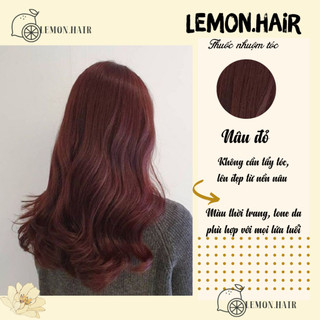 thuốc nhuộm tóc nâu đỏ + tặng kèm trợ dưỡng - lemon.hair