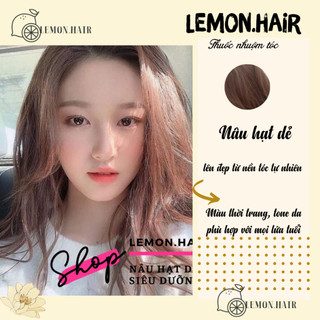 thuốc nhuộm tóc nâu hạt dẻ + tặng oxy trợ dưỡng - lemon.hair
