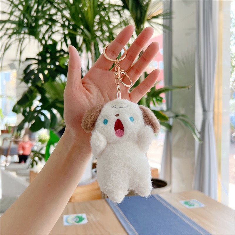 Gấu bông có móc treo xinh xắn, thú nhồi bông treo cặp sách, balo, móc khoá