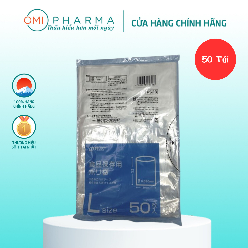 Túi Nhựa Bảo Quản Thực Phẩm S Select Nhật Bản (Size L)