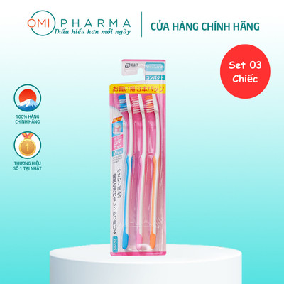 Set 03 Bàn Chải Đánh Răng Lông Mềm S Select Yamakiri Nhật Bản