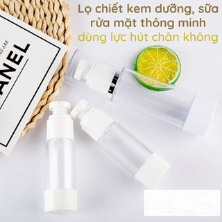 Lọ chiết mỹ phẩm dầu gội sữa rửa mặt hút chân không, bình đựng serum mỹ phẩm