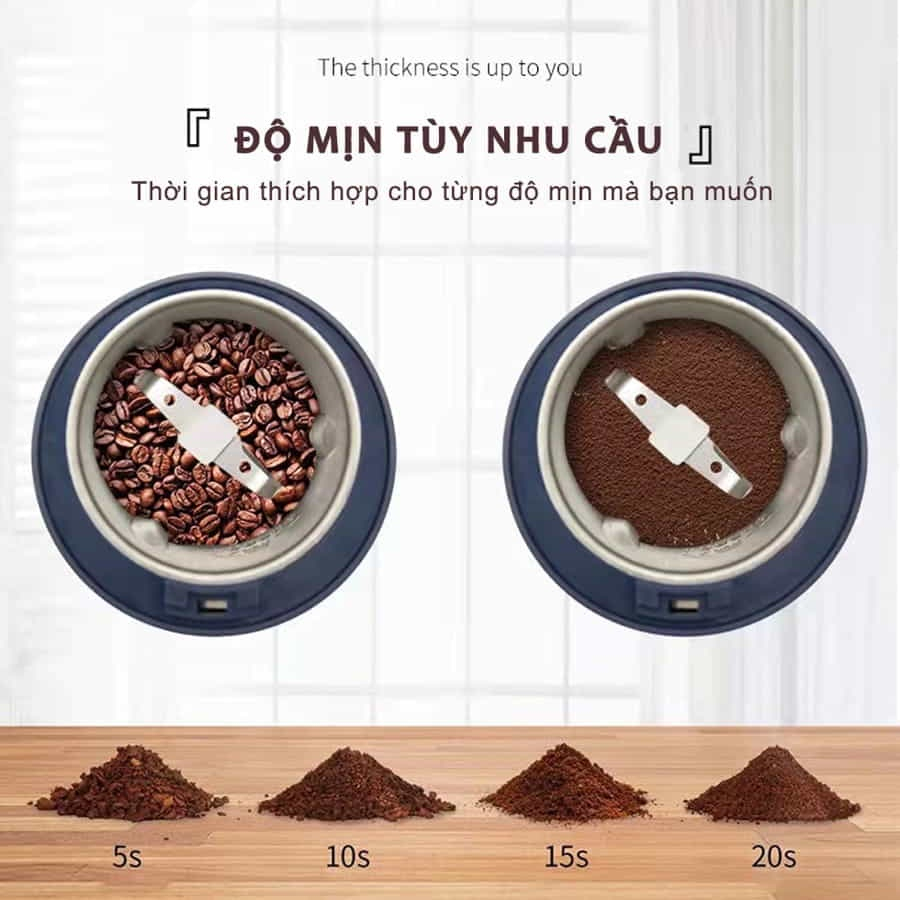 Máy Xay Mini Đa Năng Jiashi Nghiền Các Loại Hạt, Ngũ Cốc, Đồ Khô, Máy Chế Biến Thực Phẩm Và Xay Thịt Siêu Tốc MXM04