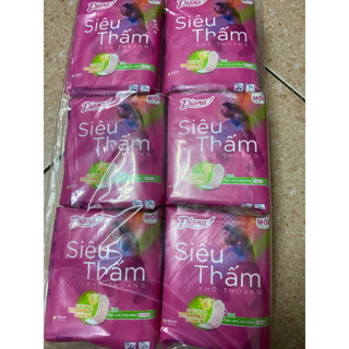 Combo 6 gói bvs diana siêu thấm mỏng không cánh 23cm
