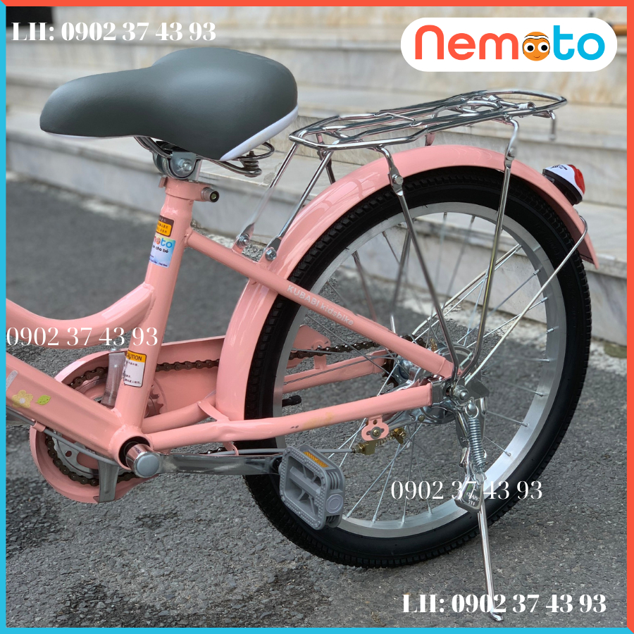 XE ĐẠP NỮ KUBABY 2 GIÓNG CHO BÉ GÁI HƠN 7 TUỔI - 20IN