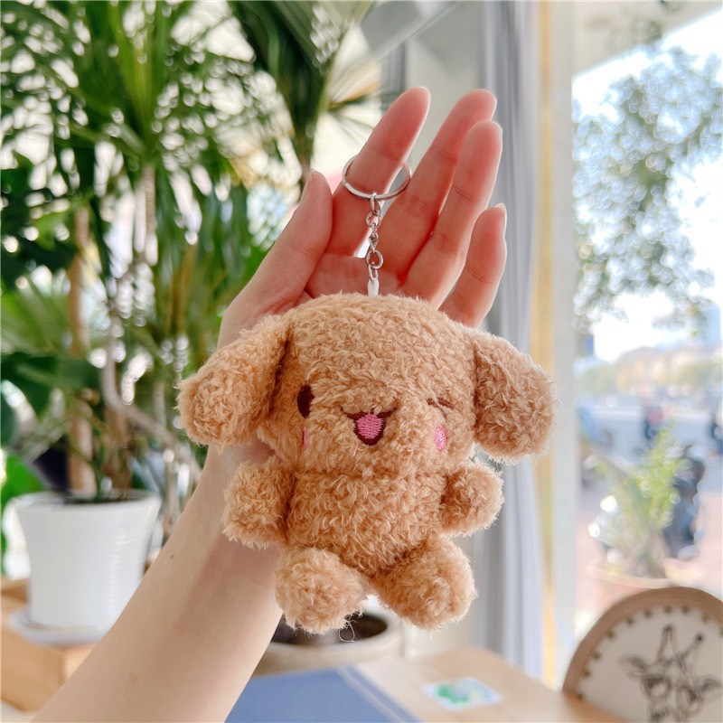 Gấu bông có móc treo xinh xắn, thú nhồi bông treo cặp sách, balo, móc khoá