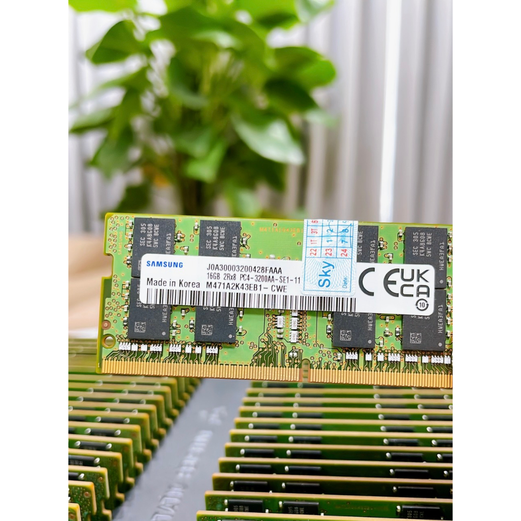 Ram Samsung 16GB  3200MHz DDR4 Laptop - Bảo hành 36 tháng 1 đổi 1
