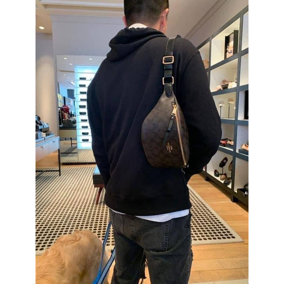 Túi đeo chéo Nam Coach bao tử bumbag fullbox size 24