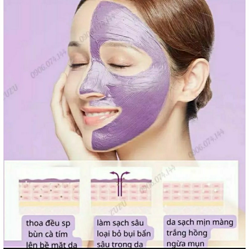 Mặt nạ bùn trà xanh giảm mụn 100g