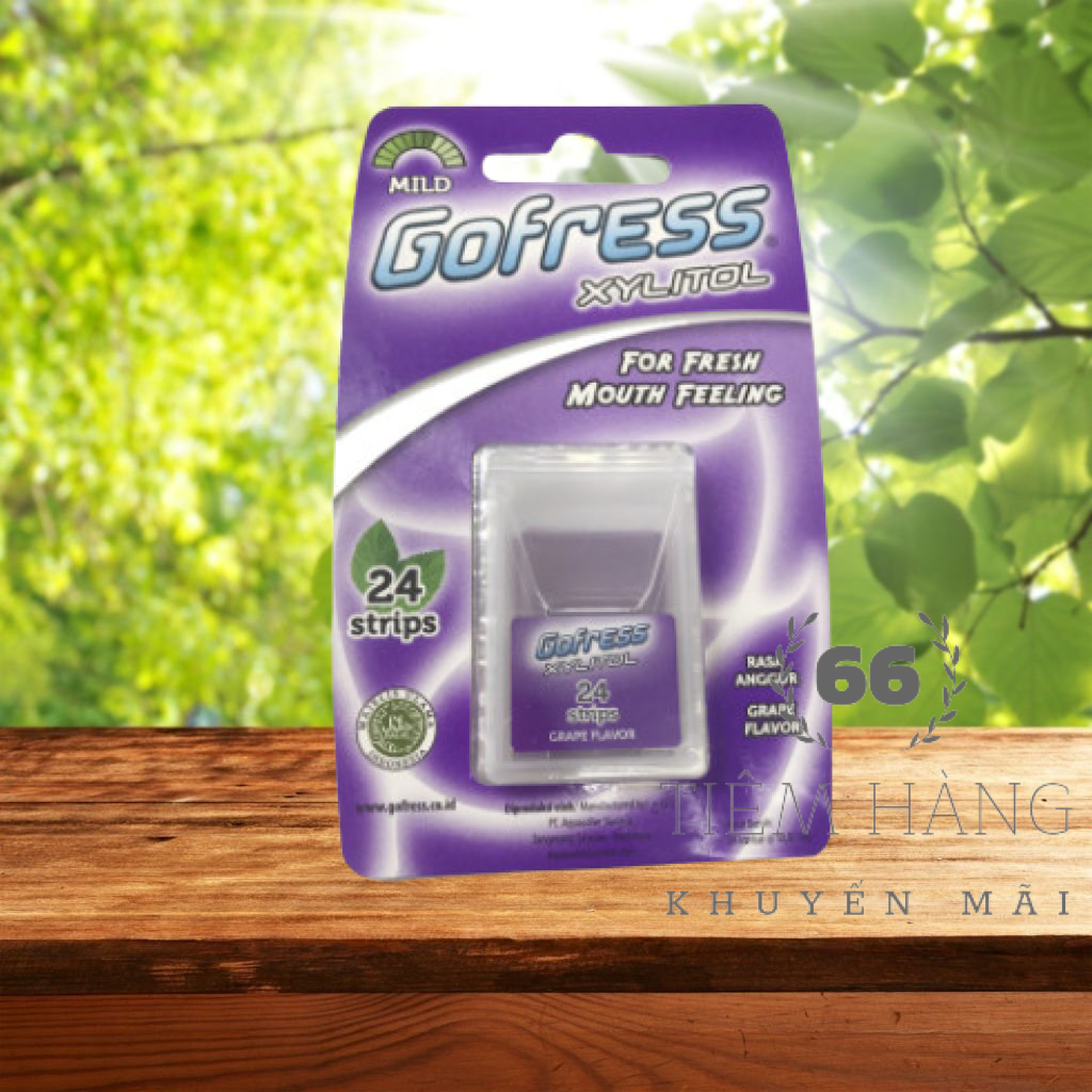 KẸO LÁ NGẬM THƠM MIỆNG GOFRESS VĨ 24 LÁ