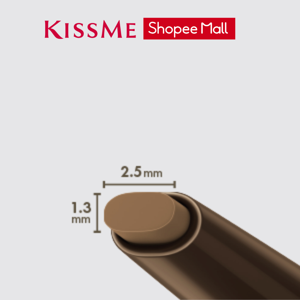 Bút chì kẻ mí mắt KISSME Heroine Make Soft Define Cream Pencil lõi sáp kem siêu mịn bám màu lâu và chống thấm nước