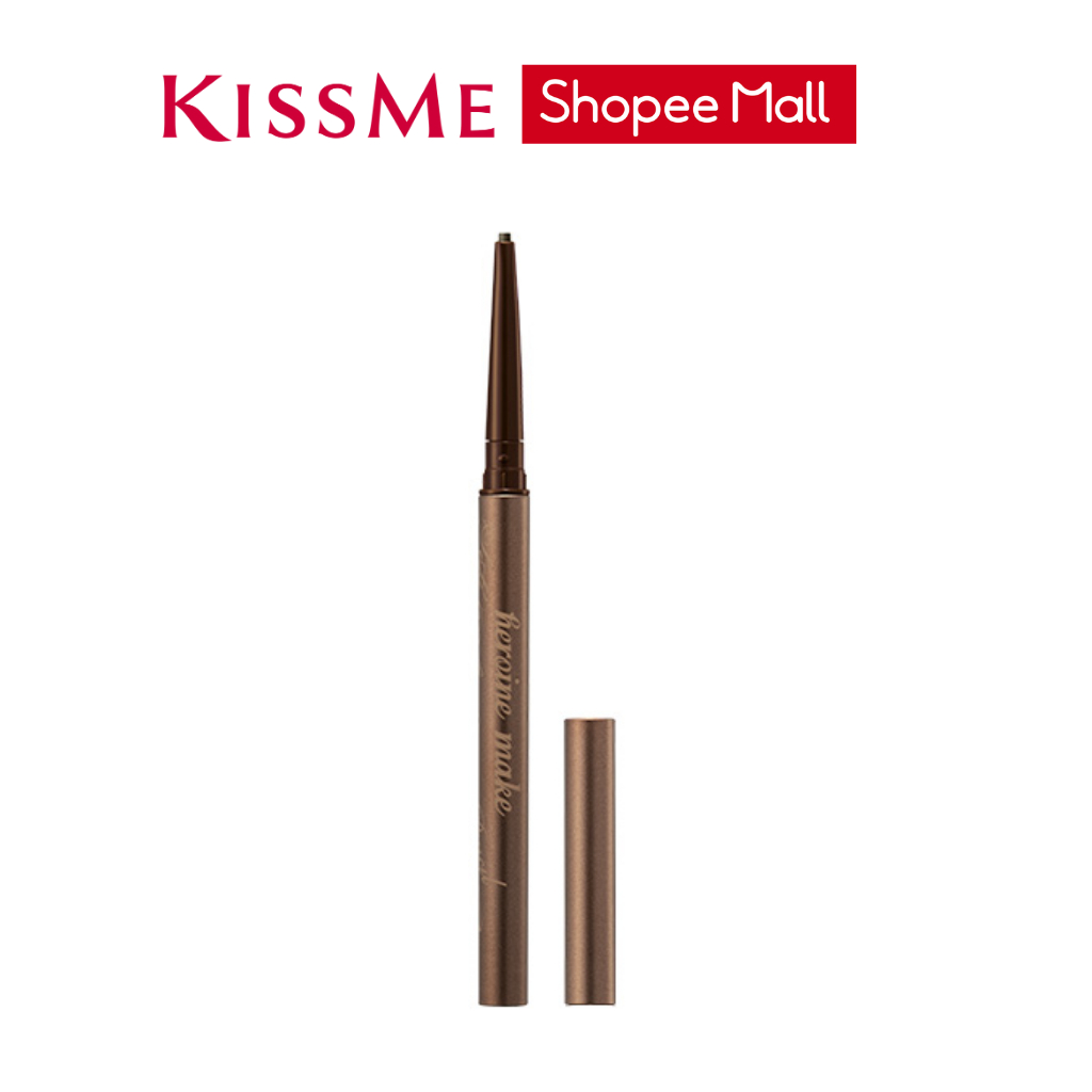 Bút chì kẻ mí mắt KISSME Heroine Make Soft Define Cream Pencil lõi sáp kem siêu mịn bám màu lâu và chống thấm nước