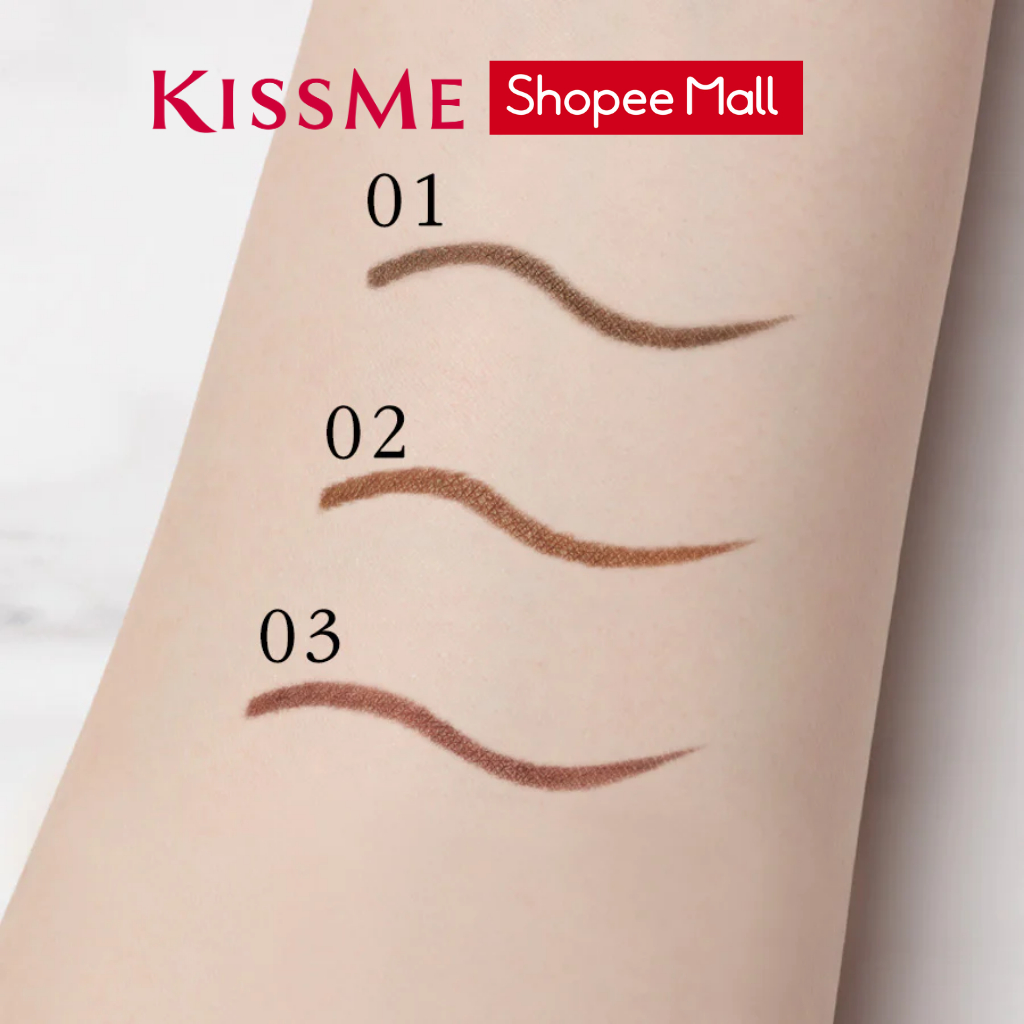 Bút chì kẻ mí mắt KISSME Heroine Make Soft Define Cream Pencil lõi sáp kem siêu mịn bám màu lâu và chống thấm nước