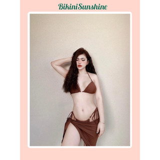 Bikini đi biển, đồ bơi nữ set 3 món quyến rũ tôn dáng sexy bikini sunshine