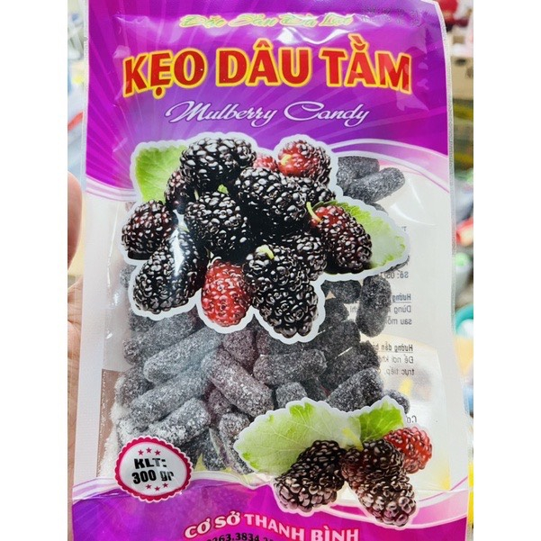 Kẹo Ô Mai Me Cay/Dâu Tằm/Dâu Tây Đặc Sản Đà Lạt Túi 200g Tiệm Ăn Vặt Mẹ Bống