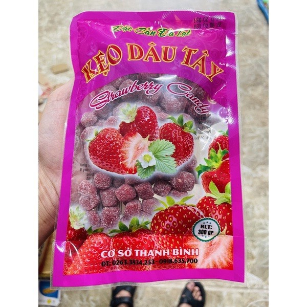 Kẹo Ô Mai Me Cay/Dâu Tằm/Dâu Tây Đặc Sản Đà Lạt Túi 200g Tiệm Ăn Vặt Mẹ Bống