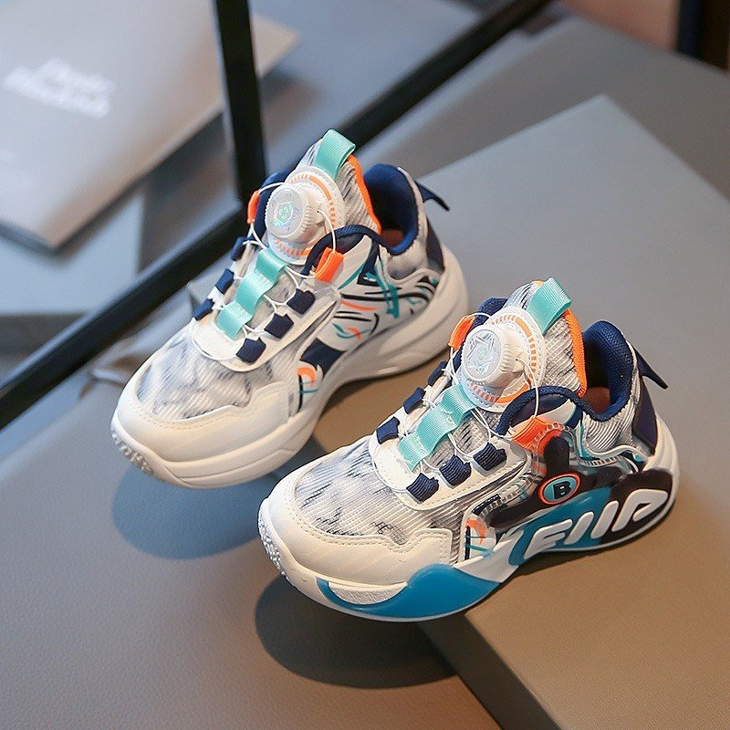 Giày thể thao YY522 HOT 2023 có núm vặn chỉnh dây Quảng Châu cao cấp cho bé trai bé gái từ 3 tuổi đến 15 tuổi
