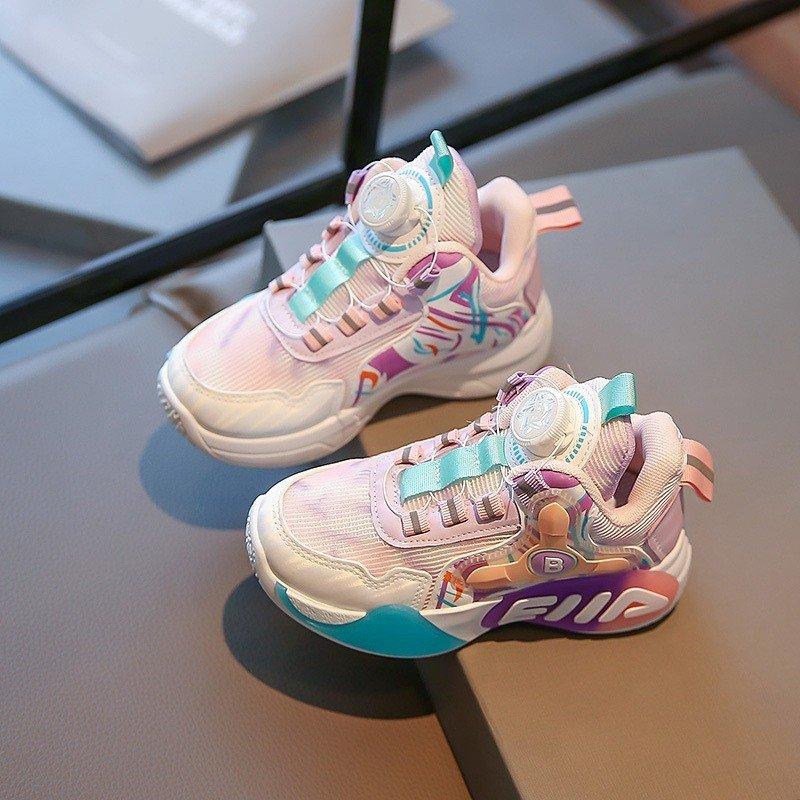 Giày thể thao YY522 HOT 2023 có núm vặn chỉnh dây Quảng Châu cao cấp cho bé trai bé gái từ 3 tuổi đến 15 tuổi