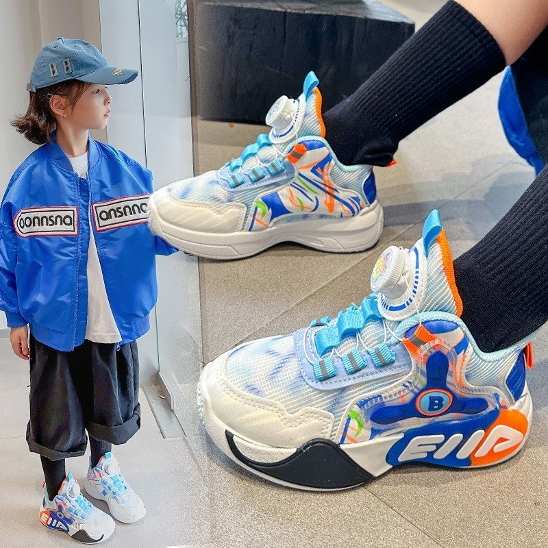 Giày thể thao YY522 HOT 2023 có núm vặn chỉnh dây Quảng Châu cao cấp cho bé trai bé gái từ 3 tuổi đến 15 tuổi