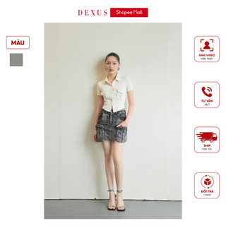 Chân váy bò loang dáng ngắn 𝐃𝐗 𝐃𝐄𝐗𝐔𝐒 _ cv81016
