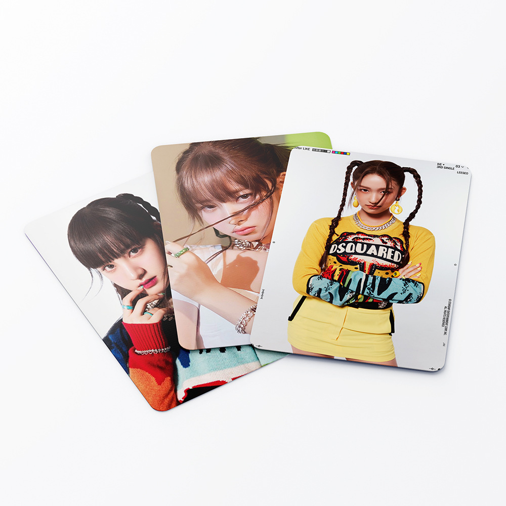 Set 55 thẻ ảnh LOMO sưu tầm hình thành viên nhóm nhạc Kpop IVE sắc nét