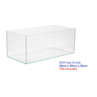 [CÓ SẴN] 50x20x20cm Combo 5 tấm/6 tấm nhựa mica cứng trong suốt cắt sẵn làm hồ cá, chuồng hamster, hộp - Luân Air Models