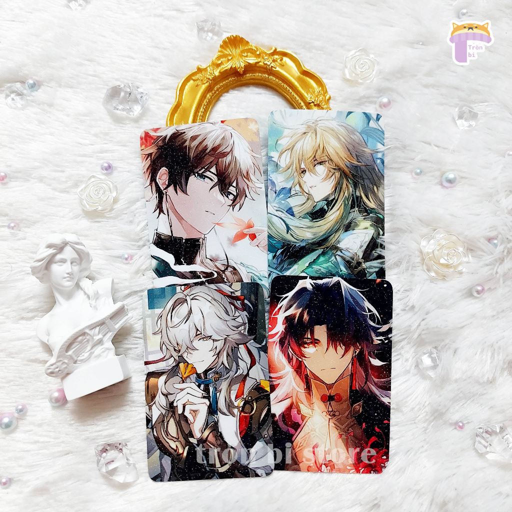 Card Honkai Star Rail 2 MẶT bo góc nhũ 5.5 x 8.5 cm nhiều nhân vật...