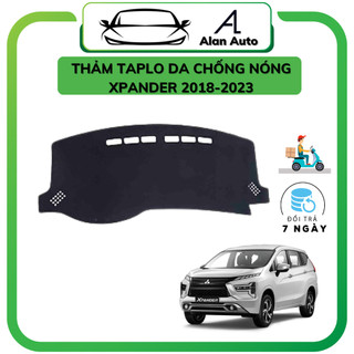 Thảm taplo da carbon ô tô Mitsubishi Xpander 2018-2023, thảm taplo chống nóng da carbon. Hàng đẹp xuất sắc