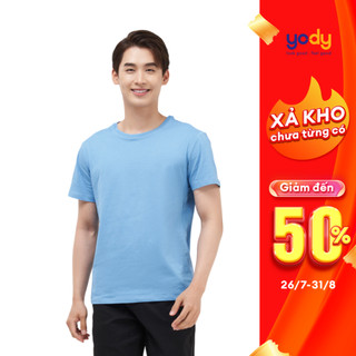 [SALE 50%] Áo thun YODY nam phông tay ngắn, cổ tròn mềm mại giữ form thấm hút mồ hôi TSM5289